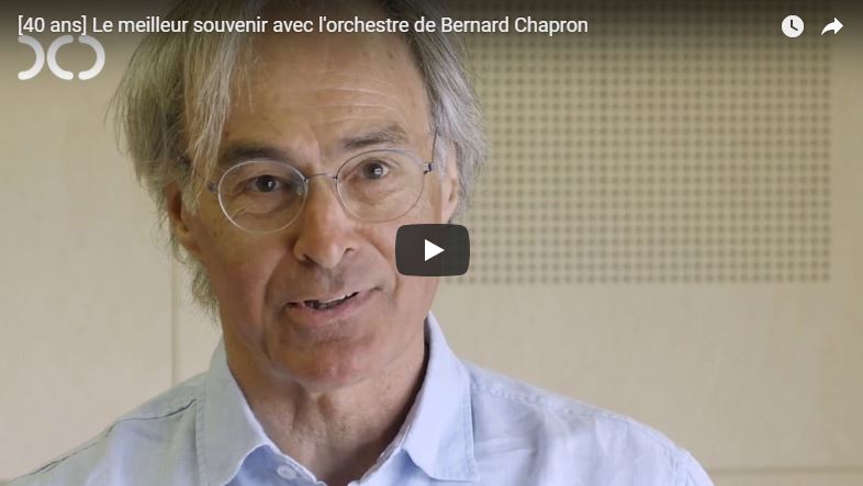 [40 ans] Le meilleur souvenir avec l'orchestre de Bernard Chapron