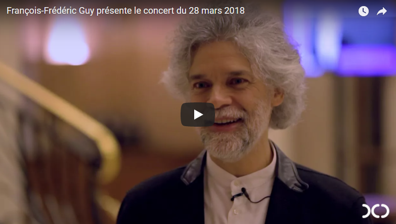 François-Frédéric Guy présente le concert <br> du mercredi 28 mars 2018