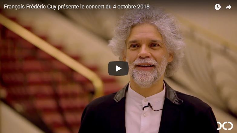 François-Frédéric Guy présente <br> le concert du 4 octobre 2018