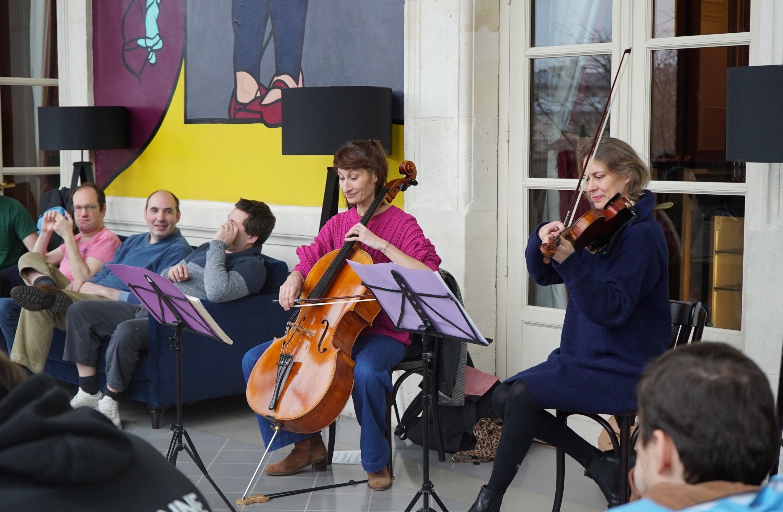 Accueil musical avant une écoute d'une répétition au Théâtre du Châtelet © DR